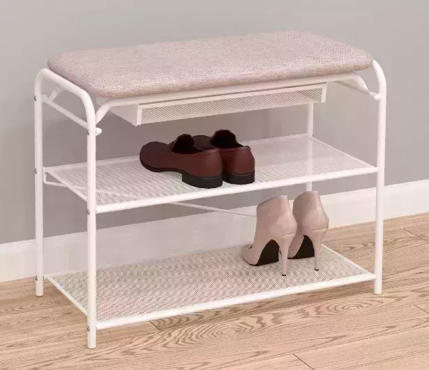 Подставка для обуви ЗМИ "Гранада 23В" с сиденьем и ящиком (GRANADA 23В shoe bench) ПДОГ23В Б с и ПДОГ Б