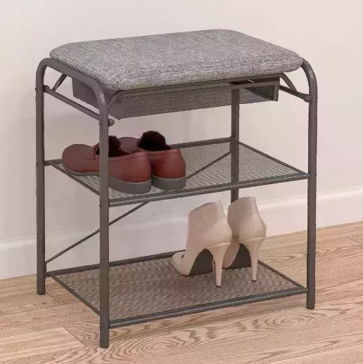 Подставка для обуви ЗМИ "Гранада 13В" с сиденьем и ящиком (GRANADA 13В shoe bench) ПДОГ13В Гр с и ПДОГ