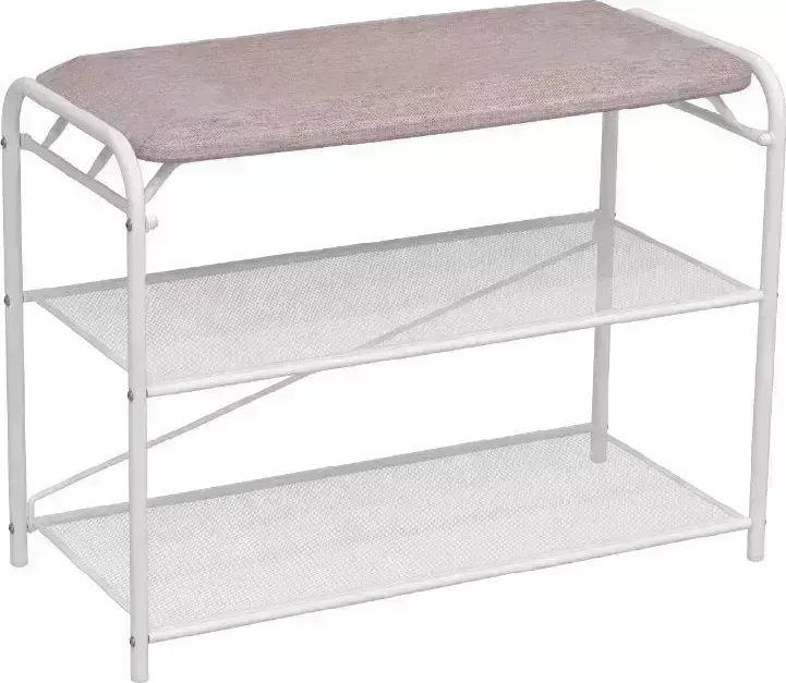 Подставка для обуви ЗМИ "Гранада 23" (GRANADA 23 shoe bench), Белый ПДОГ23С Б