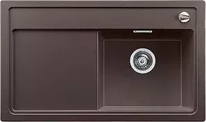Мойка кухонная Blanco Zenar 45 S крыло слева, кофе, с клапаном-автоматом (523725/519260)