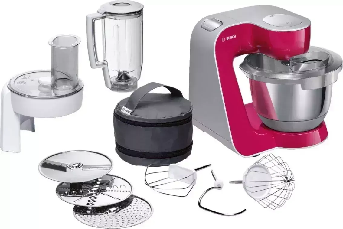 Кухонный комбайн BOSCH MUM58420 рубиновый/серебристый