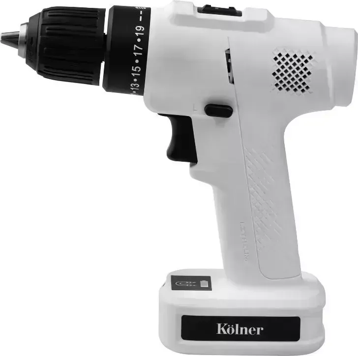 Дрель аккумуляторная KOLNER KCD 12BL PEARL (БЕЛЫЙ)