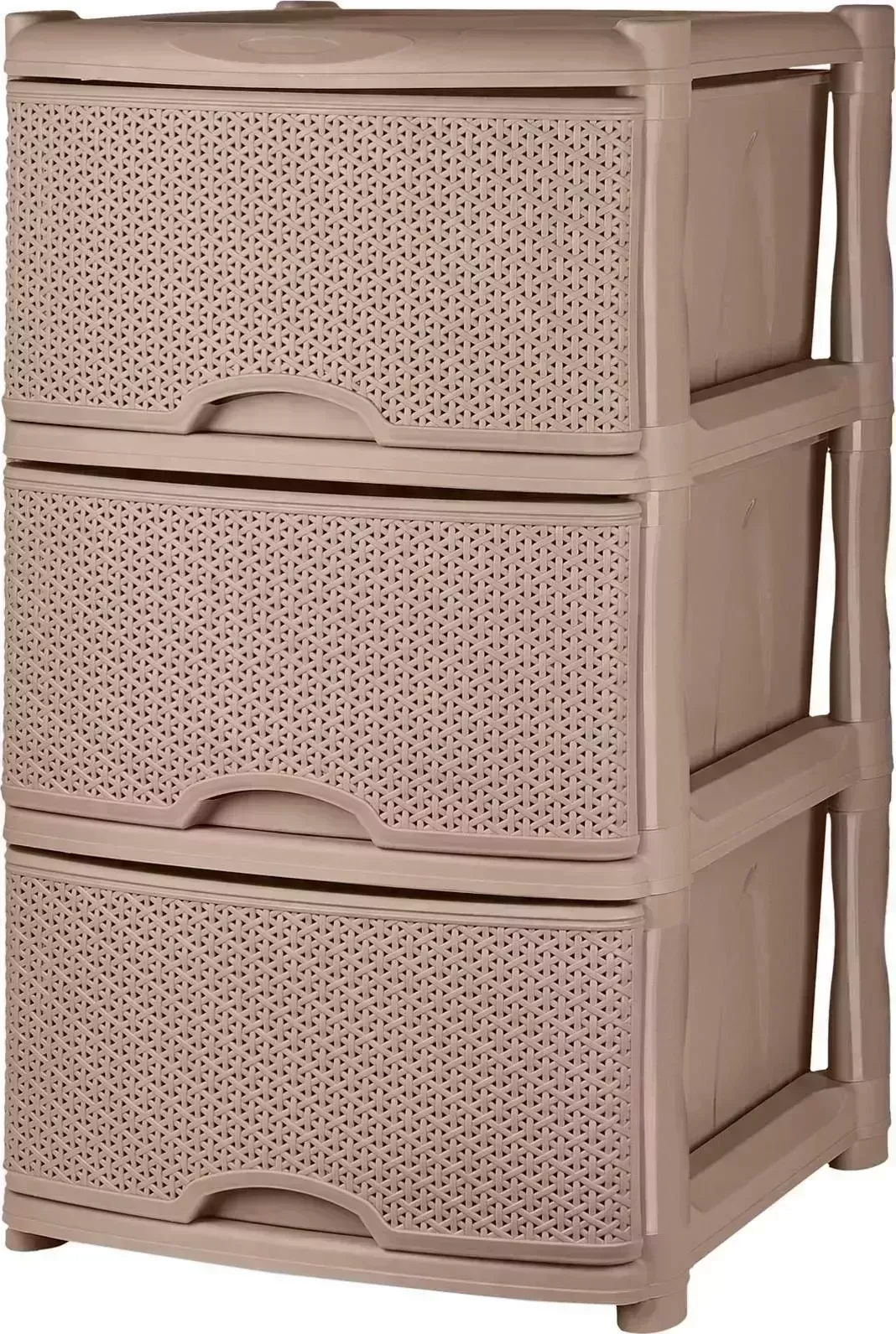Комод KEEPLEX KL377212015 Rattan трехсекционный 48х41х72,3см морской песок
