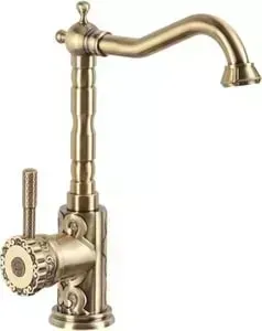 Смеситель для раковины BRONZE DE LUXE / мойки бронза (10107)