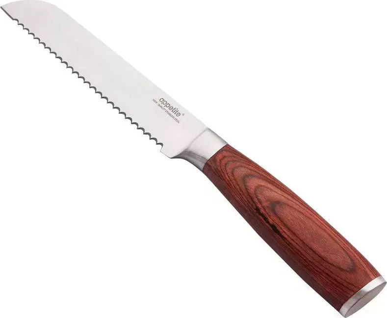 Нож APPETITE KF3038-2 нерж Лофт д/хлеба 15см