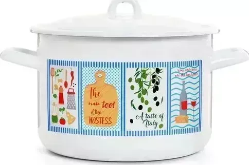 Кастрюля ЭСТЕТ ЭТ-72641 "Вкус Италии" цилиндрическая 2.9 л