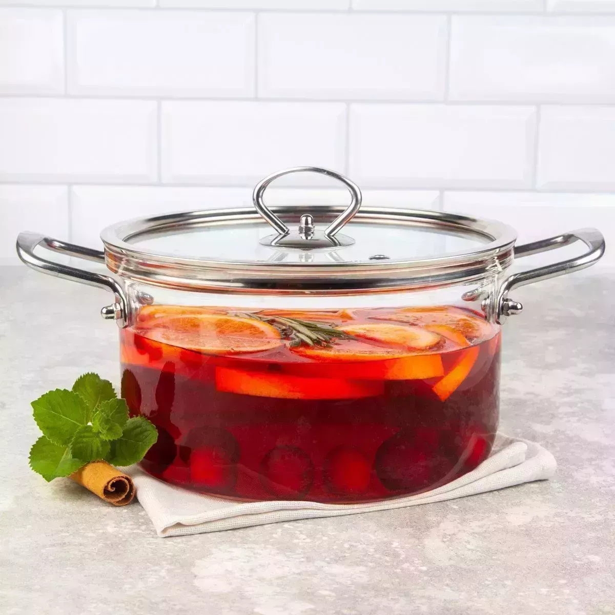 Кастрюля APPETITE CRF-4 стекл 2,3л Studio