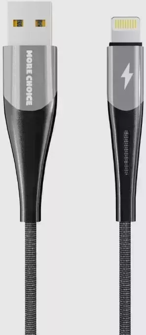 Кабель MORE CHOICE (4627151198057) K41SiNew Silver Black