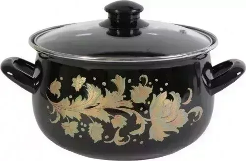 Кастрюля INTEROS Винтаж 4,0л со стекл. кр. 2982