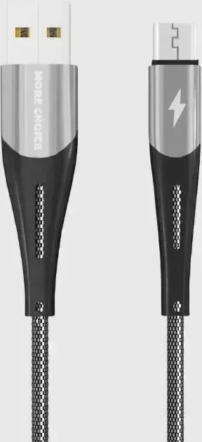 Кабель MORE CHOICE (4627151198095) K41SmNew Silver Black