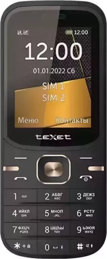 Мобильный телефон TEXET TM-216 черный