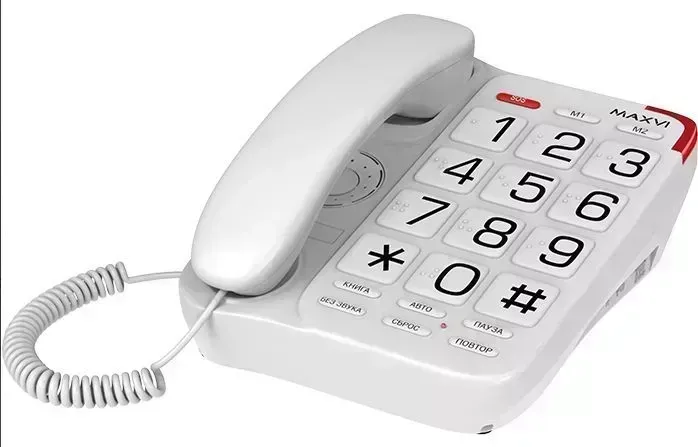 Проводной телефон MAXVI CB-01 white