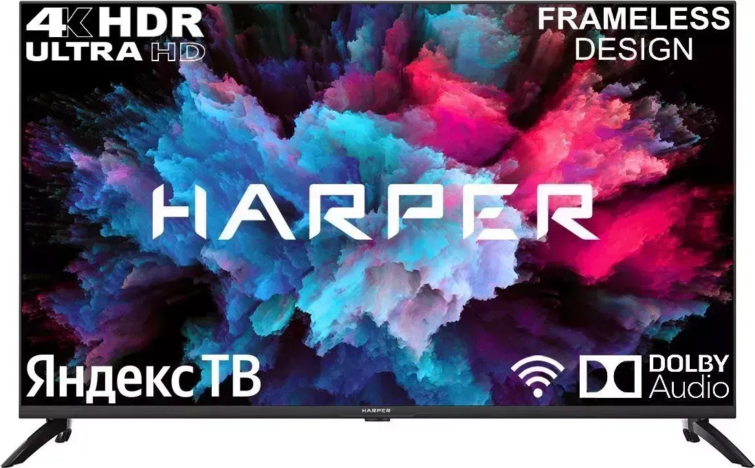 Телевизор HARPER 43F750TS FHD SMART Яндекс Безрамочный