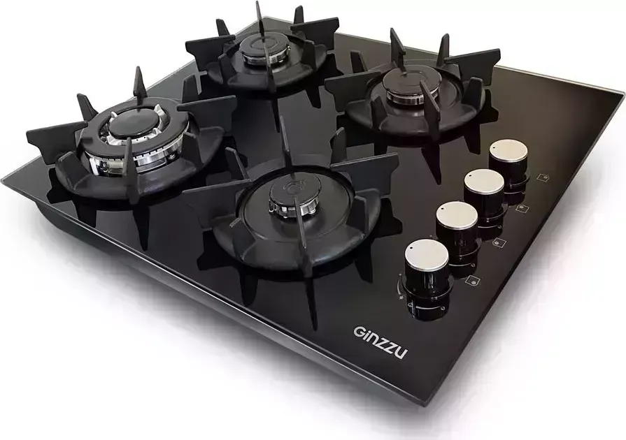 Панель варочная газовая GINZZU HCG-455 черный Варочная