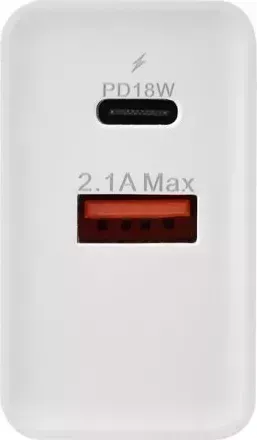 Сетевое зарядное устройство REXANT (16-0278) для iPhone/iPad Type-C + USB 3.0 с Quick charge, белое