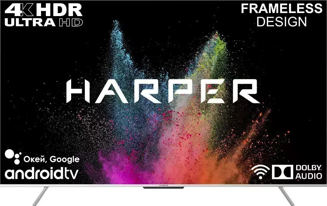 Телевизор HARPER 75U770TS UHD-SMART Безрамочный