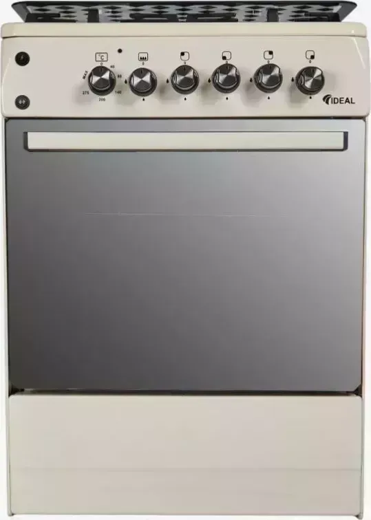 Плита газовая IDEAL L280 ГК чуг. молочный