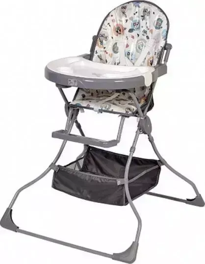 Стул для кормления POLINI ьчик kids 252 "Совы" серый (1кор)