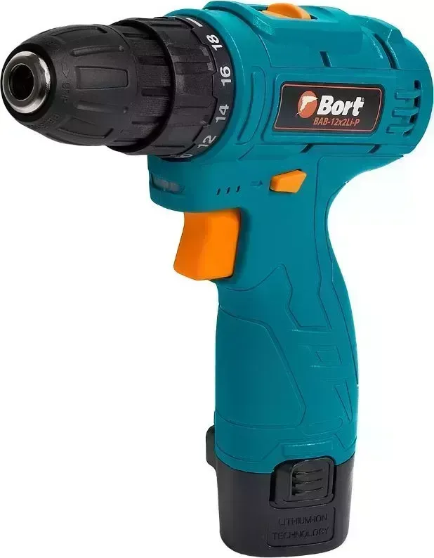Дрель аккумуляторная BORT BAB-12X2LI-P (1X1,5 AH) -шуруповерт