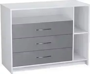 Комод POLINI kids Simple 2110, белый-серый (2кор)