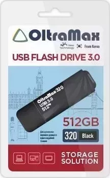 Флеш-накопитель OLTRAMAX OM-512GB-320-Black 3.0 USB флэш-накопитель USB