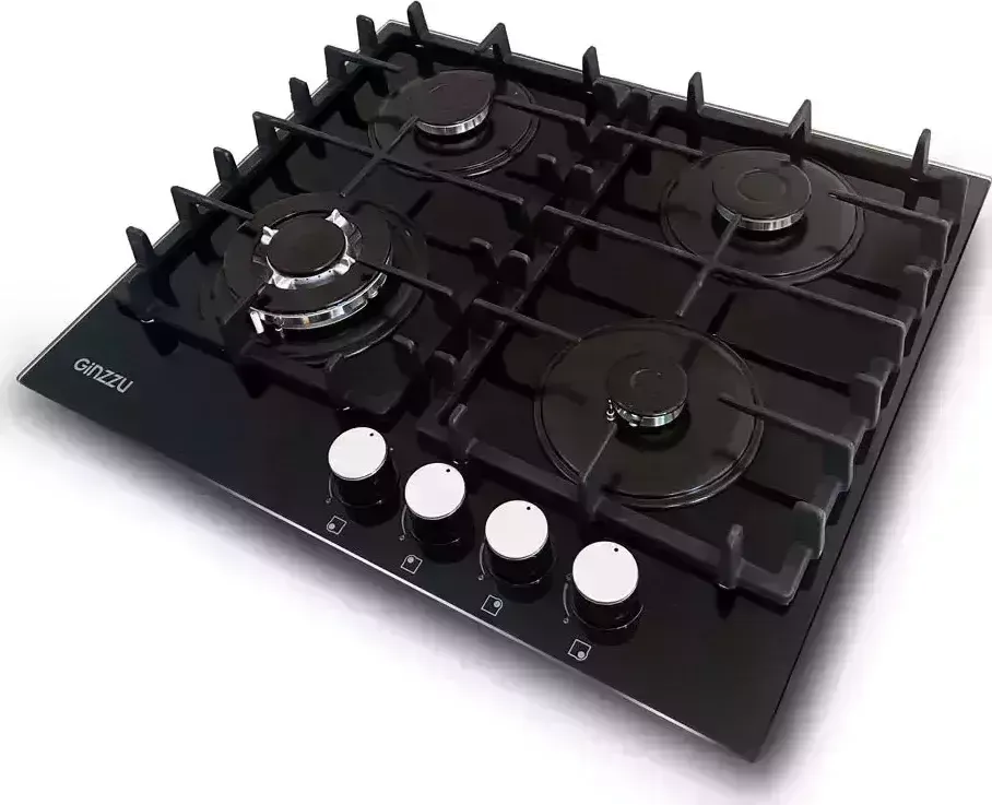 Панель варочная газовая GINZZU HCG-472 черный Варочная