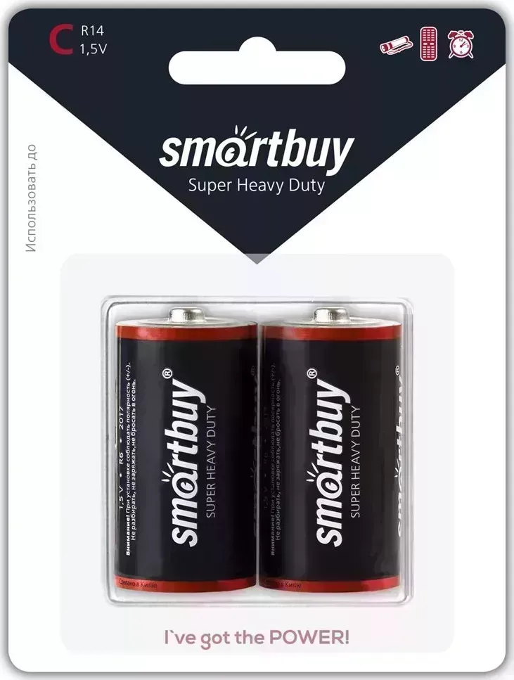 Батарейка SMARTBUY (SBBZ-C02B) R14/2B