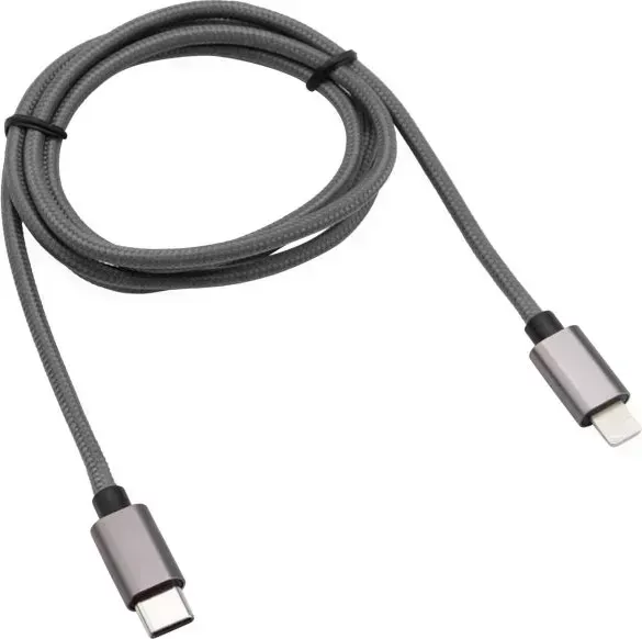 Кабель REXANT (18-7054) Type-C-Lightning PD, 1 м, графит, нейлон