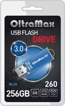 Флеш-накопитель OLTRAMAX 256GB 260 Blue 3.0 USB флэш-накопитель