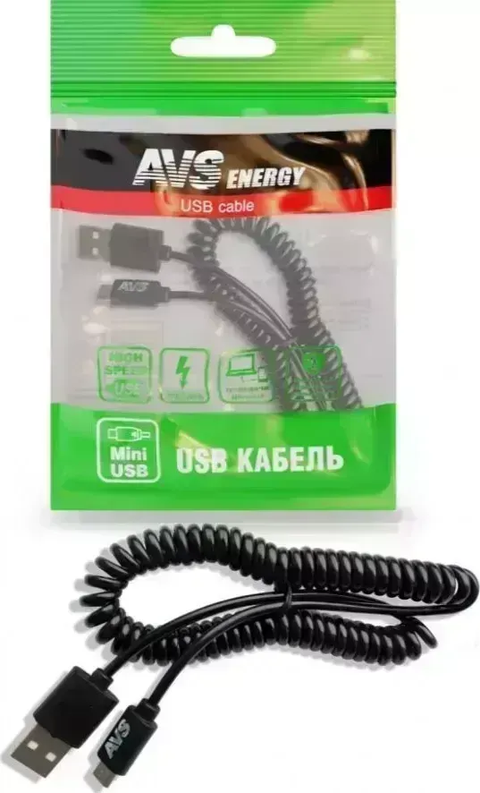 Кабель AVS MN-32 mini USB (2м, витой)