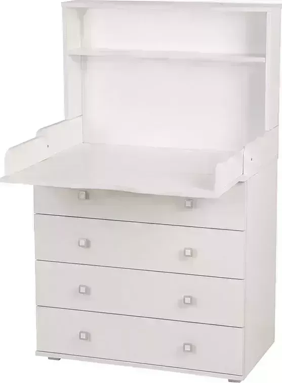 Комод POLINI kids Simple 2580, со стеллажом, белый (2кор)