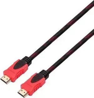 Кабель HDMI EXPLOYD EX-K-1409 - V1.4 1.0M круглый чёрный-красный
