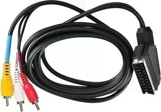 Кабель аудио EXPLOYD EX-K-1411 -видео SCART-3хRCA 1.0M черный