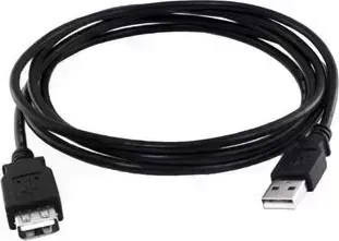 Кабель EXPLOYD EX-K-1400 USB 2.0 AM - AF 2.0M чёрный