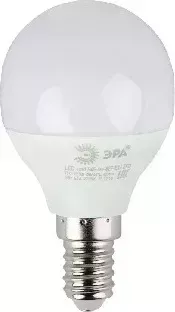 Лампа светодиодная ЭРА (Б0019077) smd Р45-6w-840-E14 ECO (10/100/1800)