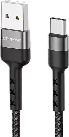 Кабель BOROFONE (6931474715234) BX34 USB-Type-C 3A 1M - черный
