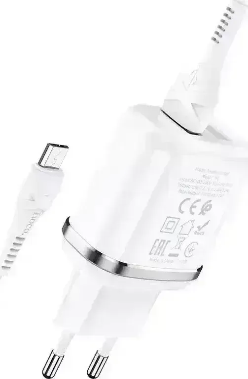 Сетевой адаптер HOCO (6931474729378) N3 1USB 3.0A QC3.0 MICRO USB 1м белый