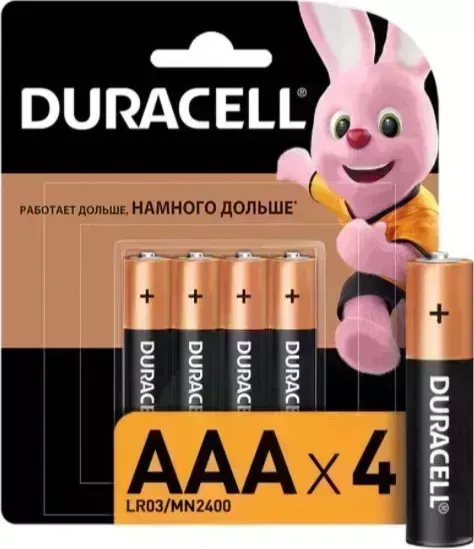 Батарейки DURACELL LR03-4BL BASIC CN (Б0026813)