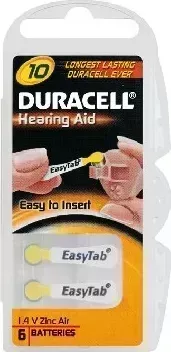 Батарейки DURACELL ZA10-6BL (6)