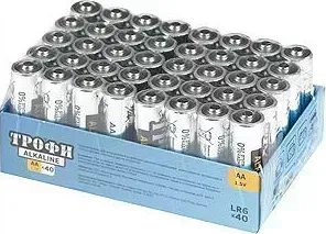 Батарейки ТРОФИ LR6-40 BULK (40)