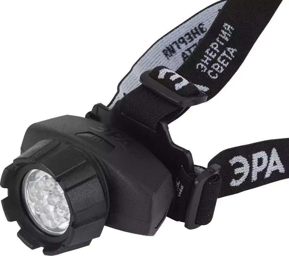 Фонарь ЭРА (Б0031384) GB-604 налобный [18xLED, 3xAAA, 4 реж., черный, бл] (10/60/)