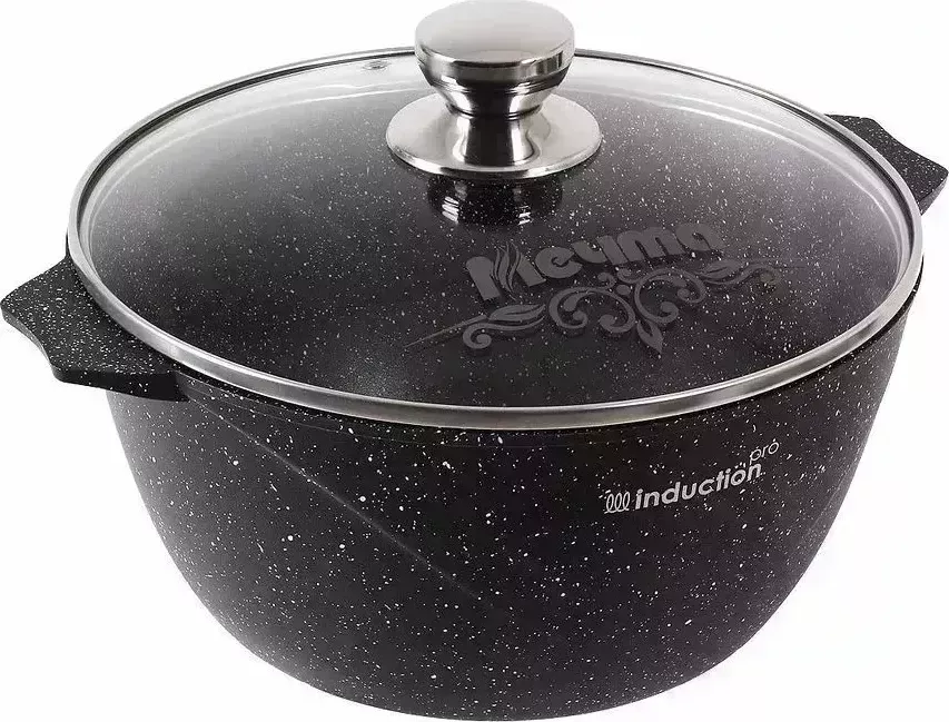 Кастрюля МЕЧТА 42802И Гранит black Induction Pro 2л