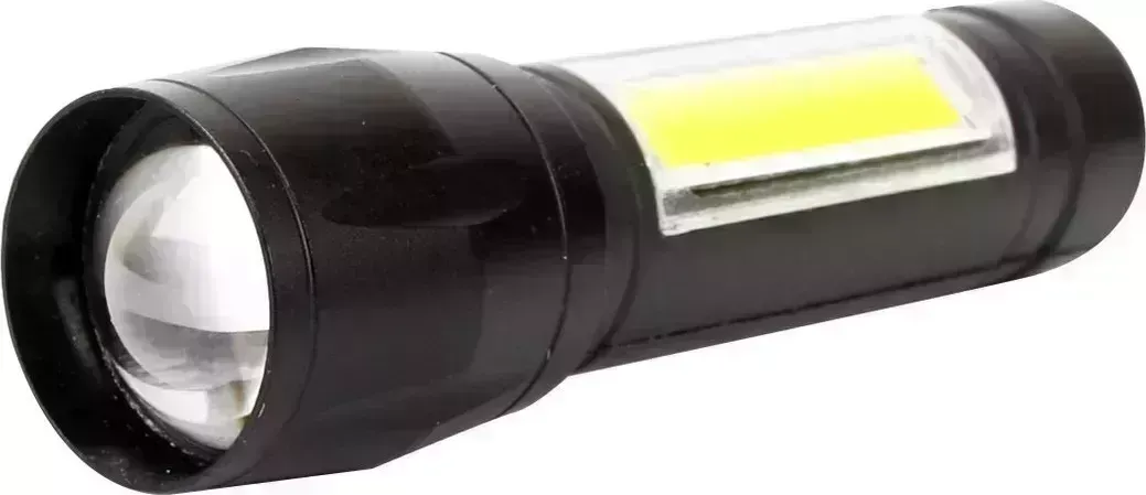 Cветодиодный фонар ULTRAFLASH E1337 (фонарь аккум 3,7В, черный, XPE + COB LED, 3 Ватт, 3 реж., бокс)