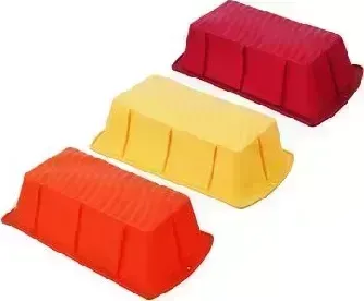 Форма для выпечки VETTA силиконовая прямоугольная 22,5x12,5x6см, 3 цвета 856-126