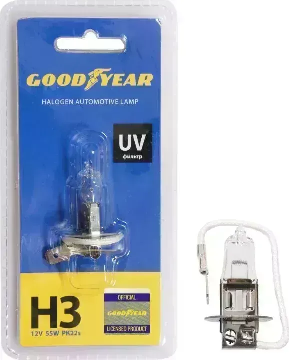 Лампа GOODYEAR GY013121 Н3 12V 55W PK22s (блистер)