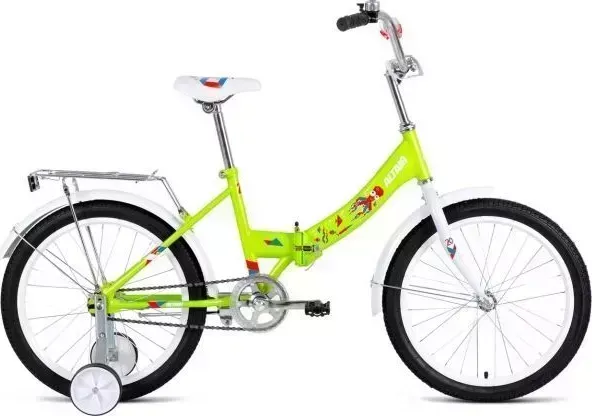 Велосипед ALTAIR CITY KIDS 20 COMPACT (20" 1 ск. рост. 13") 2022, зеленый, IBK22AL20034 20 1