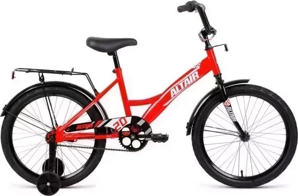 Велосипед ALTAIR KIDS 20 (20" 1 ск. рост. 13") 2022, красный/серебристый, IBK22AL20043 20 1