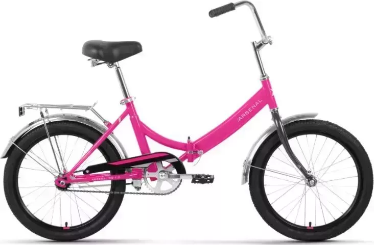 Велосипед FORWARD ARSENAL 20 1.0 (20" 1 ск. рост. 14") 2022, розовый/белый, RBK22FW20527 20 1