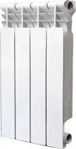 Радиатор AQUAPROM BI 500/80 B20 4 секции биметаллический (зеленый квадрат) 00-00017692