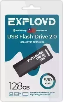 Флеш-накопитель EXPLOYD EX-128GB-580-Black USB флэш-накопитель